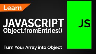 JavaScript Turn Your Array into Object with Object.fromEntries() #javascript #coding #interview