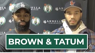 Jaylen Brown and Jayson Tatum Joint Press Conference