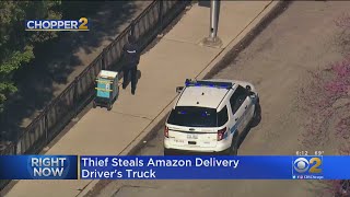 Thief Steals Amazon Driver's Delivery Truck