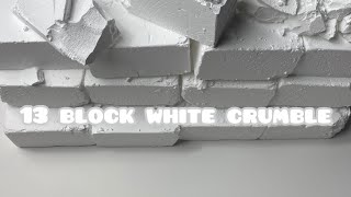 13 Block White Ader Gym Chalk Crush | Oddly Satisfying