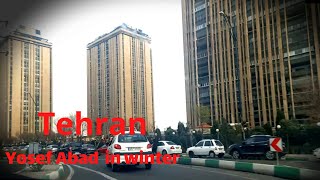 Driving on Yousef Abad Neighborhood Tehran 1400 (2022) / محله یوسف آباد