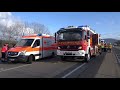 schwerer busunfall feuerwehr u0026 hubschrauber busfahrer wird massiv eingeklemmt blaulicht