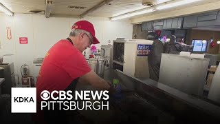 Customers line up to say goodbye to Dravosburg's Mr. Hoagie sandwich shop