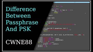 Difference between Passphrase and PSK