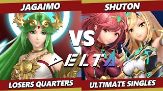 Delta 4 Top 8 - Jagaimo (Palutena) Vs. Shuton (Pyra Mythra) Smash Ultimate - SSBU