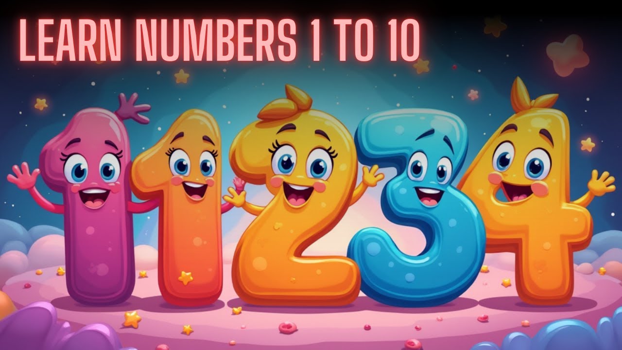 Learn Numbers 1 To 10 Fun Counting Song For Kids Youtube