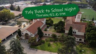 2021-22 Paly Back to School Night