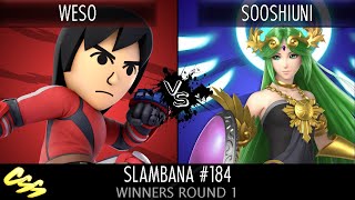 [Slambana #184] Winners Round 1: Weso (Mii Brawler) vs sooshiuni (Palutena)