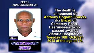Anthony Hogarth Francis short