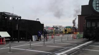 真岡鐡道　ＳＬもおか　真岡駅発車