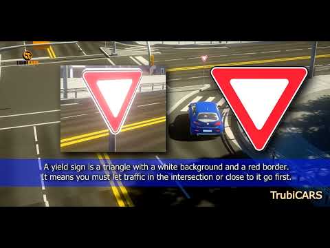 What type of sign is a yield sign?