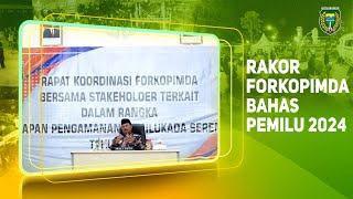 Rakor Forkopimda Bahas Pemilu 2024, Wali Kota Tegaskan Aman Itu Mahal