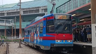 【首輛哆啦A夢列車】輕鐵LRT 第五期列車1160 帶哆啦A夢主題離開兆康站 2024-05-27