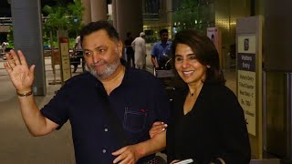 Rishi Kapoor returns from US with wife Neetu Singh after cancer treatment