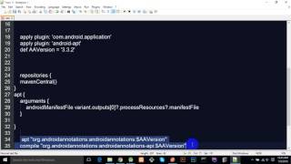Android annotation setup - tutorial #1