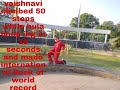 Vaishnavi climbed 50 steps while hula hooping in 15 seconds and made world record