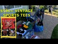 Garage Sale VINTAGE SPORTS TEES JACKPOT. 4 GARAGE SALES 1 FLEAMARKET RUN.Vintage TEEs,Hats and More!