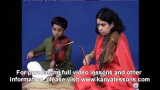 Vathapi - Hamsadhvani - South Indian Carnatic Violin Lessons by A. Kanyakumari