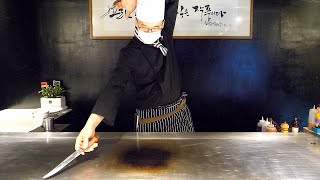 강남 철판요리 달인, 한우 스테이크 / amazing skill, teppanyaki steak master - korean street food