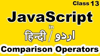 JavaScript Tutorial for Beginners in Hindi urdu,comparison operators in javascript,cyber warriors