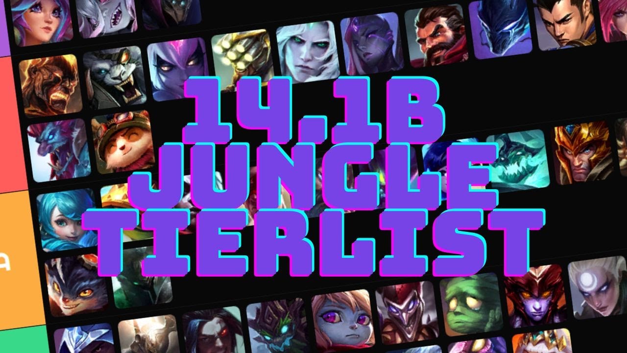 PATCH 14.1B JUNGLE TIERLIST! (LEAGUE OF LEGENDS) - YouTube