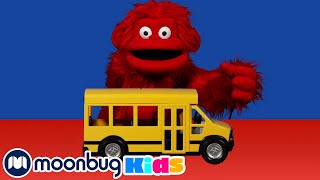 Wheels on the Bus Song - ABCs and 123s | Learn | Cartoons for Kids | ABC 123 Moonbug Kids