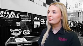 Trailer Alarms at PRI 2024 with Ashley Afdahl on Motor Trend