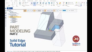 Solid Edge Part Modeling - 2 | Solid Edge Tutorial | Solid Edge for Beginners