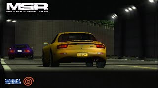 Metropolis Street Racer (2000) - Tokyo, Asakusa RX-7 Gameplay Dreamcast (HD)