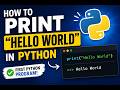 how print hello world in python