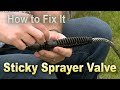 Fix a Sticky Valve on a Garden Sprayer – This Week in the Garden