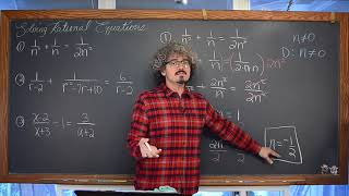 Solving Rational Equations 3 Examples
