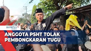 Ratusan Anggota PSHT di Jember Tolak Pembongkaran Tugu Silat