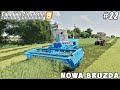 Mowing grass with new mower, making hay bales | Nowa Bruzda | Farming simulator 19 | Timelapse #22