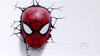 3DLightFX Marvel Spiderman Mask 3D Deco Light