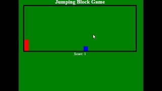 Simple Jumping Block Game in JavaScript