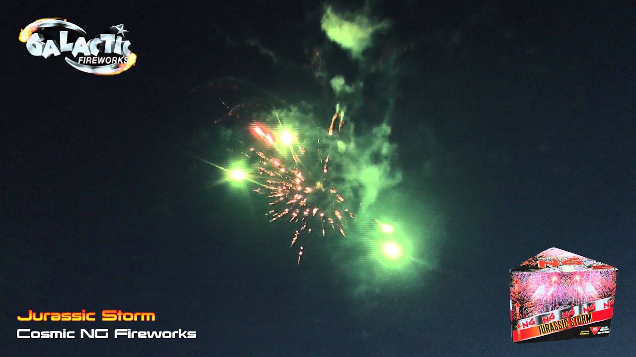 Jurassic Storm By Cosmic Fireworks From Galactic Fireworks Youtube