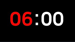 6 Minute Timer with Animated Progress Bar (100% Countdown)