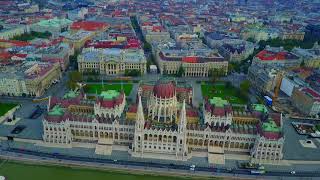 Budapest from a drone