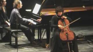 Xenia Jankovic and Nenad Lecic play Smyth cello sonata 1st mvt