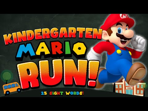 Kindergarten Mario Run Back to School Brain Break Kinder Sight Words Just Dance Go Noodle