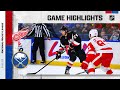 Red Wings @ Sabres 12/29 | NHL Highlights 2022