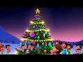 o christmas tree classic holiday song with lyrics cocomelon jinglejoy