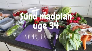 Sund madplan uge 34 // Sund på budget