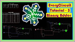 EveryCircuit - Binary Adder || Tutorial 5