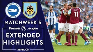 Brighton v. Burnley | PREMIER LEAGUE HIGHLIGHTS | 9/14/19 | NBC Sports