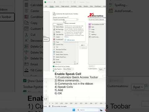 How do I get Excel to read text aloud? #tips #excel #short #short #shortvideo #shortsvideo #how