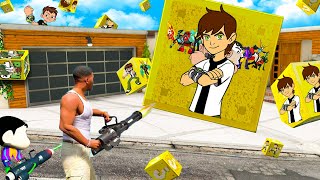 GTA 5 : SHINCHAN AND FRANKLIN Opening BIGGEST "BEN 10" LUCKY BOXES in GTA 5! (GTA 5 mods)