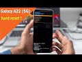 Samsung A22 5G HARD RESET / FORGOT PASSWORD RESET / SCREEN UNLOCK / Samsung A22 5G A226B Hard Reset