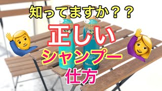 【ヘアケア】シャンプーの正しい仕方